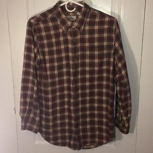 LL Bean Boys Flannel Shirt